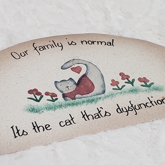 Vintage Kitty Theme Hand Painted Tin Home Decor - Picture 5 of 8